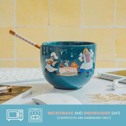 Imagem de Conjunto de louças Ramen em cerâmica Disney Lady And The Tramp