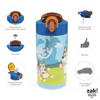 Imagem de Conjunto de louças Zak Designs Bluey Kids de 6 peças sem BPA