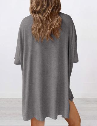 Imagem de Conjunto de lounge de duas peças PRETTYGARDEN feminino 2025 cinza escuro