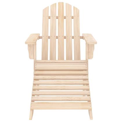 Imagem de Conjunto de lounge de pátio vidaXL Cadeira Adirondack com pufe e mesa