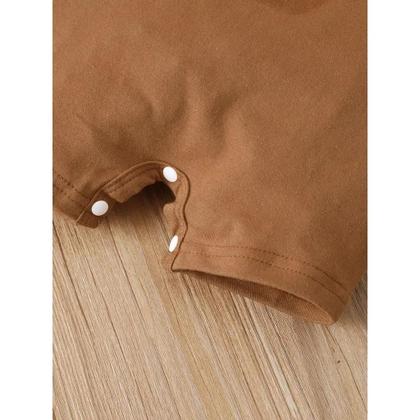 Imagem de Conjunto De Macacão Listrado De Urso De Pelúcia Para Bebê Recém-Nascido Com Chapéu, Macacão De Verão