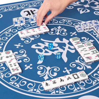 Imagem de Conjunto de Mahjong americano GUSTARIA 166 azulejos acrílicos premium