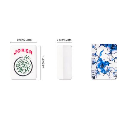 Imagem de Conjunto de Mahjong americano GUSTARIA 166 azulejos acrílicos premium