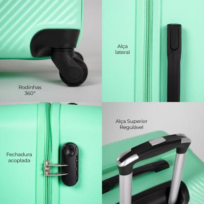 Imagem de Conjunto de malas de viagem P/M/G Zug Verde Swiss Move