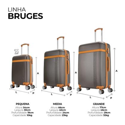 Imagem de Conjunto de malas de viagem PMG Bruges Swiss Move