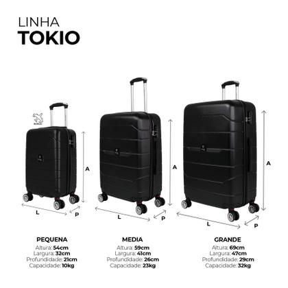 Imagem de Conjunto de malas de viagem PMG Tokio Swiss Move Preta