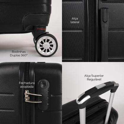 Imagem de Conjunto de malas de viagem PMG Tokio Swiss Move Preta