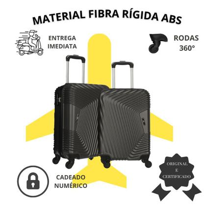 Imagem de Conjunto de Malas de Viagens Para Bordo - Fibra Rígida 4xRodas 360