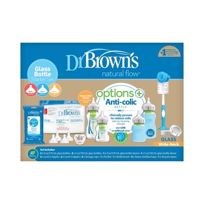 Imagem de Conjunto de Mamadeiras Dr. Brown's Natural Flow Anti-Cólica de Vidro