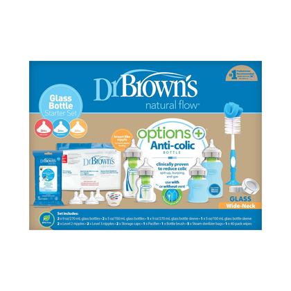 Imagem de Conjunto de Mamadeiras Dr. Brown's Natural Flow Anti-Cólica de Vidro