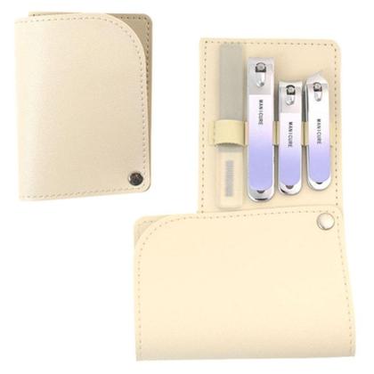Conjunto de Manicure Unissex de Luxo Inox_Estojo Branco - Smactudo Imagem de Conjunto de Manicure Unissex de Luxo Inox_Estojo Branco - Smactudo