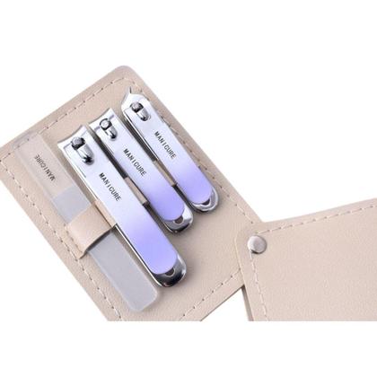 Conjunto de Manicure Unissex de Luxo Inox_Estojo Branco - Smactudo Imagem de Conjunto de Manicure Unissex de Luxo Inox_Estojo Branco - Smactudo