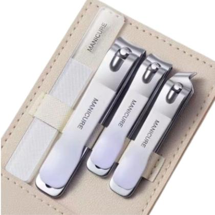 Conjunto de Manicure Unissex de Luxo Inox_Estojo Branco - Smactudo Imagem de Conjunto de Manicure Unissex de Luxo Inox_Estojo Branco - Smactudo