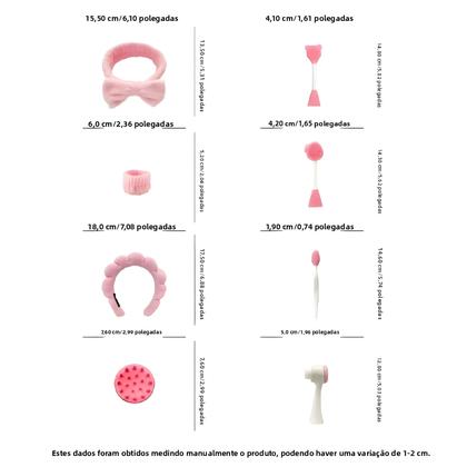 Imagem de Conjunto De Maquiagem De Beleza Com 9 Peças E Kit De Ferramentas Para Lavagem E Massagem Facial Com