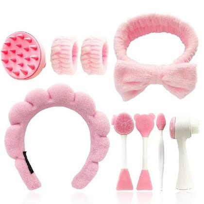 Imagem de Conjunto De Maquiagem De Beleza Com 9 Peças E Kit De Ferramentas Para Lavagem E Massagem Facial Com