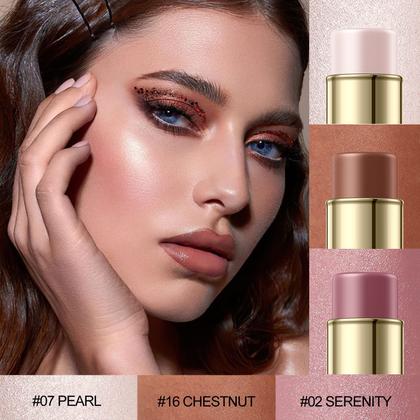 Imagem de Conjunto de maquiagem Falocutus Contour Stick com iluminador e blush x3