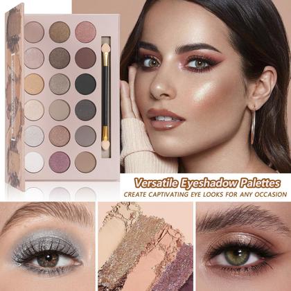 Imagem de Conjunto de maquiagem KAVCENT para mulheres com paleta de sombras e pincéis