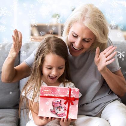 Imagem de Conjunto de maquiagem PERRYHOME Kids Frozen Pink 56 unidades para meninas de 3 a 12 anos