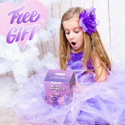 Imagem de Conjunto de maquiagem PERRYHOME Kids para meninas com 63 peças, lavável e não tóxico