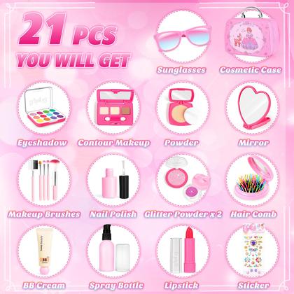 Imagem de Conjunto de maquiagem Pretend INNOCHEER para crianças de 3 a 5 anos