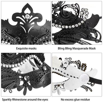 Imagem de Conjunto de máscaras de máscaras Coddsmz Venetian Party Halloween Coddsmz