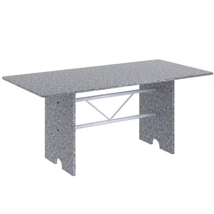 Imagem de Conjunto de Mesa 180x75cm Tampo Granito com 8 Cadeiras Lavínea Soma Móveis