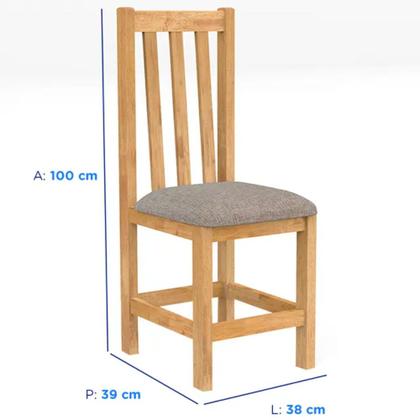Imagem de Conjunto de Mesa 6 Cadeiras Tampo Madeira Itália Rústica Meneghetti