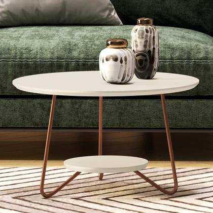 Imagem de Conjunto De Mesa Centro E Lateral Liz Pés De Ferro - Várias Cores