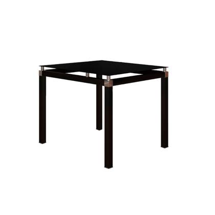 Imagem de Conjunto De Mesa Com 4 Cadeiras Malva Tampo De Vidro 75cm Preto Artefamol
