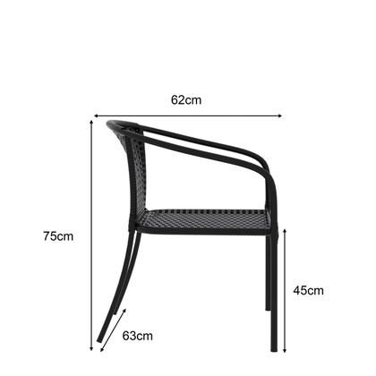 Imagem de Conjunto de Mesa com 4 Cadeiras para Jardim Eclipse Yescasa