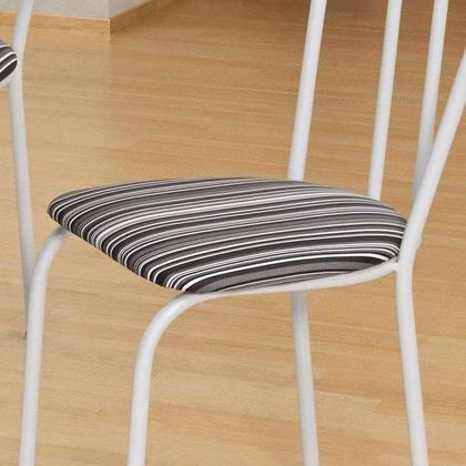 Conjunto de Mesa com 4 Cadeiras Tamara Branco e Preto - Mobly Imagem de Conjunto de Mesa com 4 Cadeiras Tamara Branco e Preto