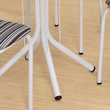 Conjunto de Mesa com 4 Cadeiras Tamara Branco e Preto - Mobly Imagem de Conjunto de Mesa com 4 Cadeiras Tamara Branco e Preto
