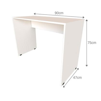 Imagem de Conjunto de Mesa com Armário de Escritório, Armário Aéreo e 3 Prateleiras Corar Branco