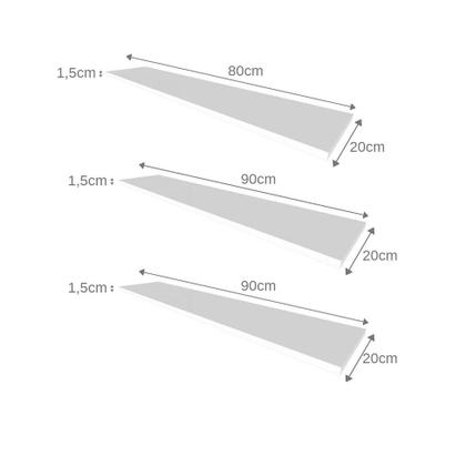 Imagem de Conjunto de Mesa com Armário de Escritório, Armário Aéreo e 3 Prateleiras Corar Branco