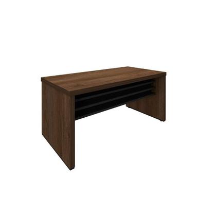 Imagem de Conjunto de Mesa com Gaveteiro de Escritório Executiva 3 GV Marrom e Preto