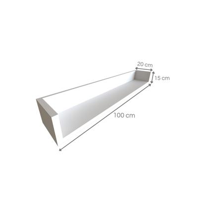 Imagem de Conjunto de Mesa com Prateleiras para Escritório ou Home Office 100 Cm de Largura