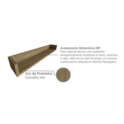 Imagem de Conjunto de Mesa com Prateleiras para Escritório ou Home Office 110 Cm de Largura