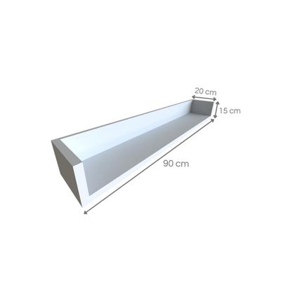 Imagem de Conjunto de Mesa com Prateleiras para Escritório ou Home Office 90 Cm de Largura