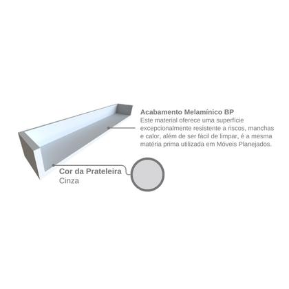 Imagem de Conjunto de Mesa com Prateleiras para Escritório ou Home Office 90 Cm de Largura