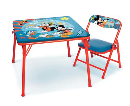 Imagem de Conjunto de mesa de atividades Mickey Mouse Jr. com 1 cadeira para 2 a 5 anos