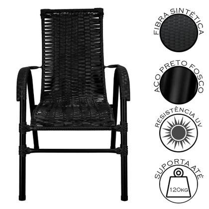 Imagem de Conjunto de Mesa de Centro e 4 Cadeiras Bela para Área Externa