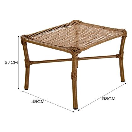 Imagem de Conjunto de Mesa de Centro e 4 Cadeiras Vitória para Área Externa