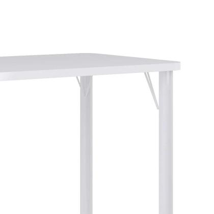 Conjunto de Mesa de Cozinha com 4 Lugares Roma Branco - Bona vita Imagem de Conjunto de Mesa de Cozinha com 4 Lugares Roma Branco