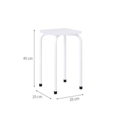 Imagem de Conjunto de Mesa de Cozinha Dobrável com 4 Lugares Asti Branco