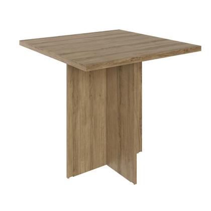 Imagem de Conjunto de Mesa de Jantar com 4 Bancos Estofados Verona Napa Madeirado e Bege