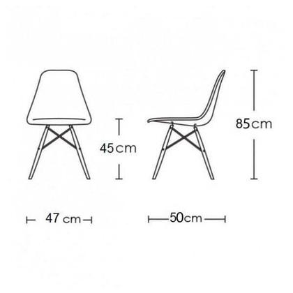 Imagem de Conjunto de Mesa de Jantar Eames Eiffel Redonda 90cm Tampo de Vidro com 4 Cadeiras Brancas