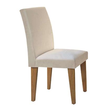 Conjunto de Mesa de Jantar Luna I com Vidro e 6 Cadeiras Grécia Veludo Creme e Off White - Modern Imagem de Conjunto de Mesa de Jantar Luna I com Vidro e 6 Cadeiras Grécia Veludo Creme e Off White