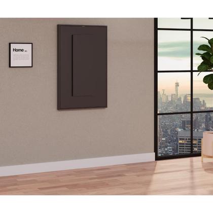 Imagem de Conjunto De Mesa Dobrável Retrátil 100cm Preta Com 2 Cadeiras Eiffel - Cinza