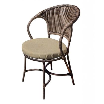 Imagem de Conjunto de Mesa Fibra Sintética Arcobalena - 4 Poltronas + 1 Mesa - Tecido Duna Deserto