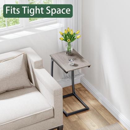 Imagem de Conjunto de mesa final LAKEMID em forma de C Lvory para sofá com pernas curvas